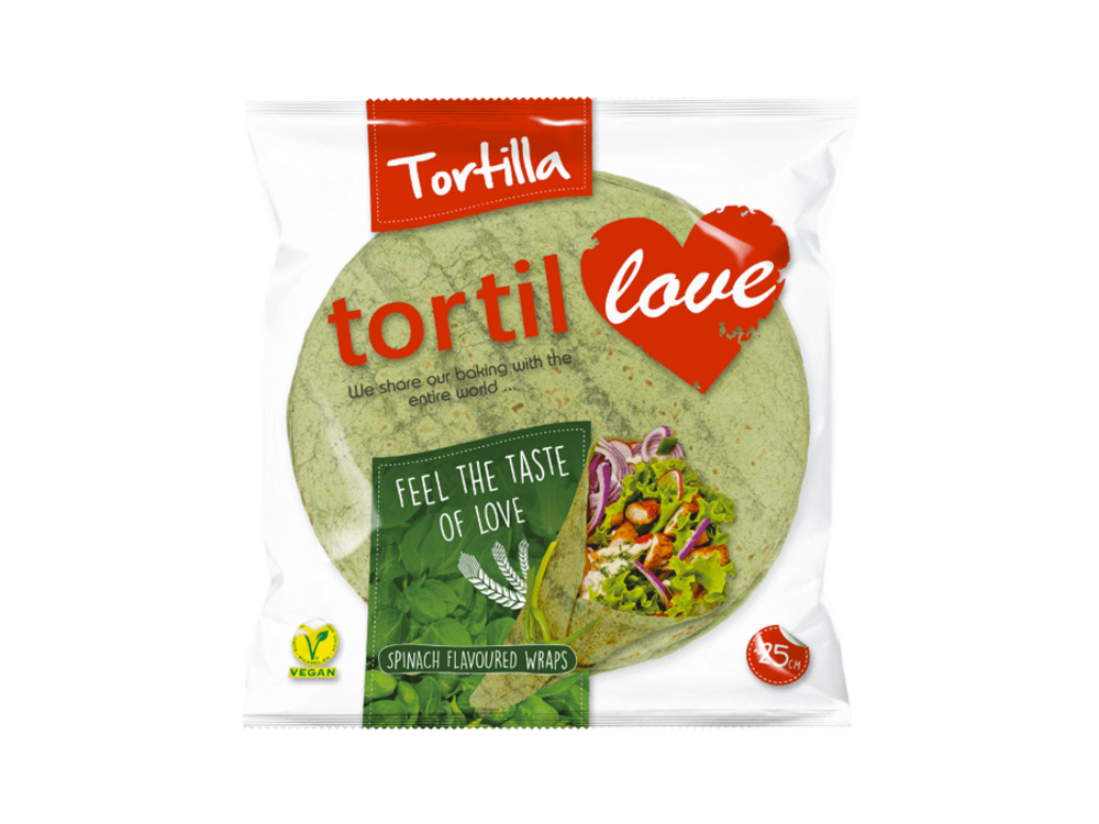 Tortillove Spinach Tortilla 240 g (4 x 60g)