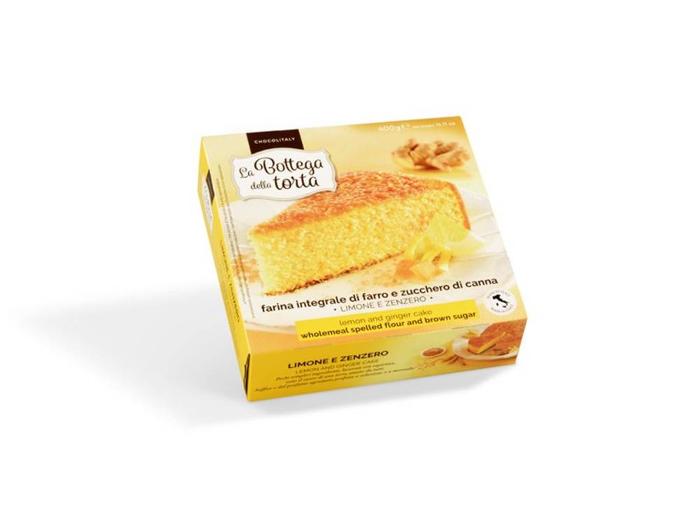 Lemon cake with wholemeal flour and ginger 400g