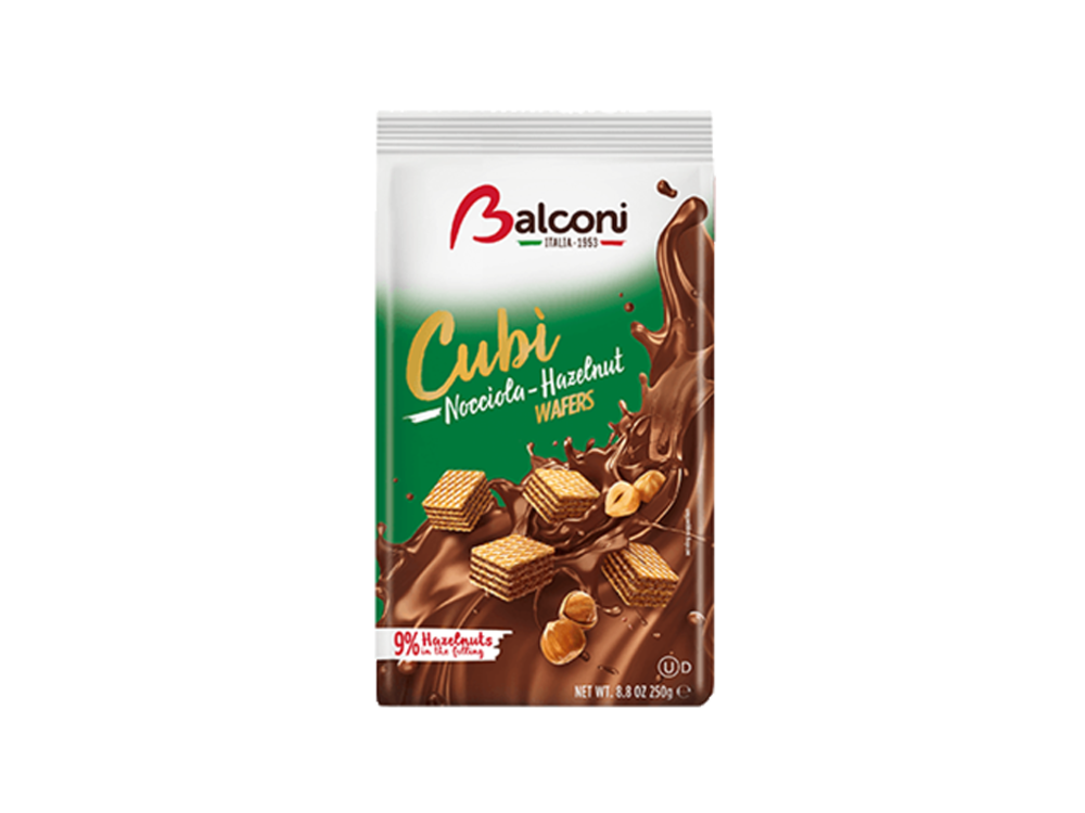 Wafers Cubí nocciolla 250g