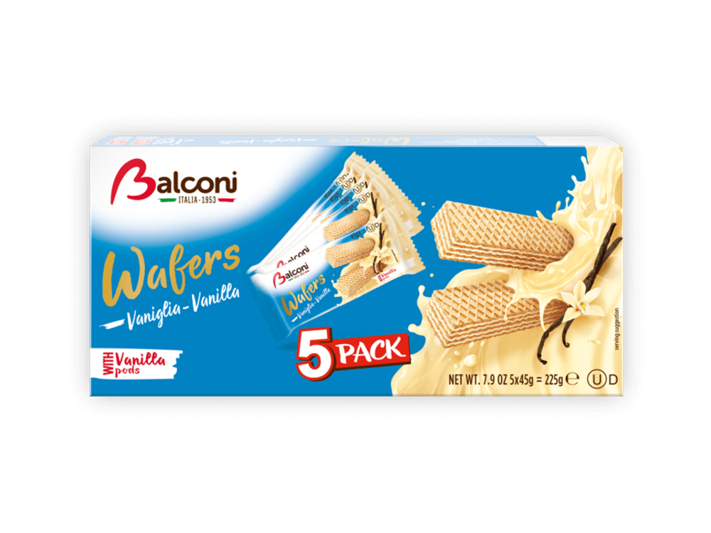 Wafers vanilla 225g (5 x 45g)