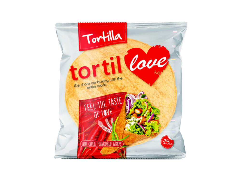 Tortillove Chilli Tortilla 240g (4 x 60g)