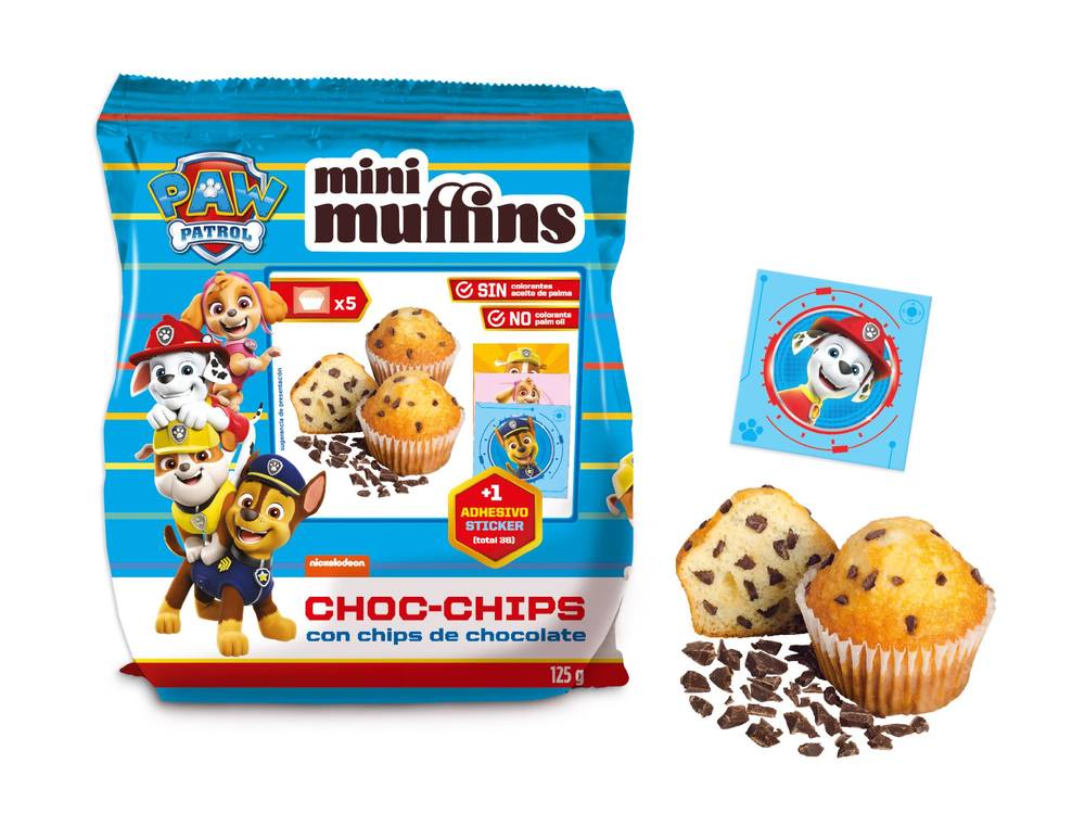 Mini Muffins with choco chips Paw Patrol 125g