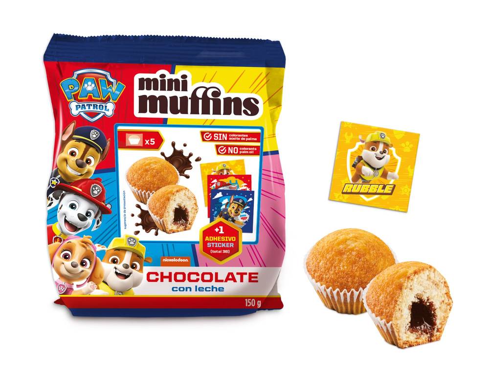 Mini Muffins with chocolate filling Paw Patrol 150g