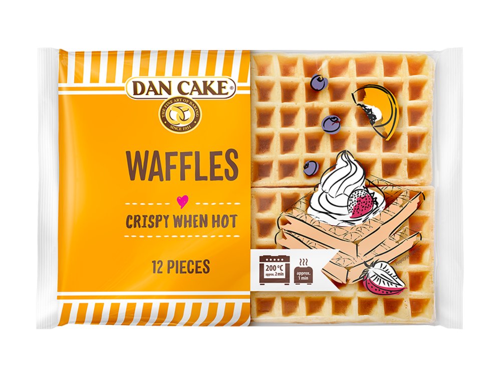 Mini waffles 250g (12 pcs)