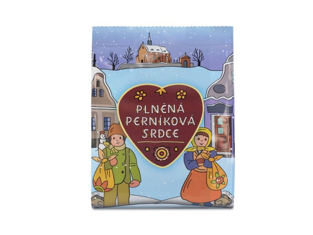 Ladovy vánoční perníčky s jahodovou náplní 160g