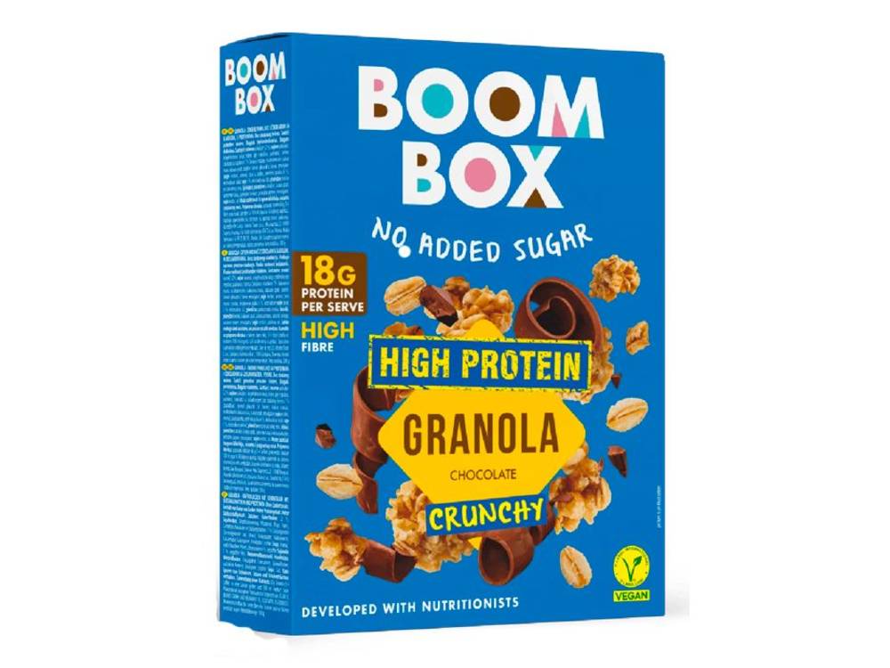 Granola čokoláda s vysokým obsahem proteinu 300g
